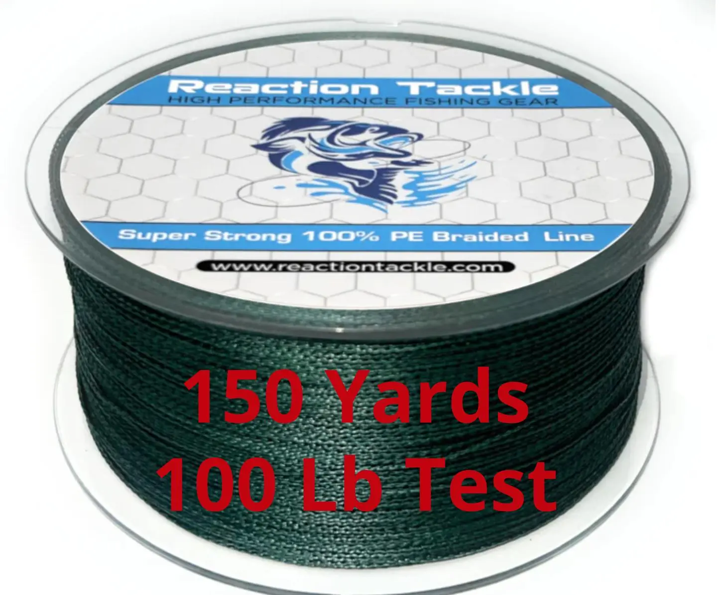 Braided Fishing Line - 150 Yards - 100 Lb Test - Moss Green