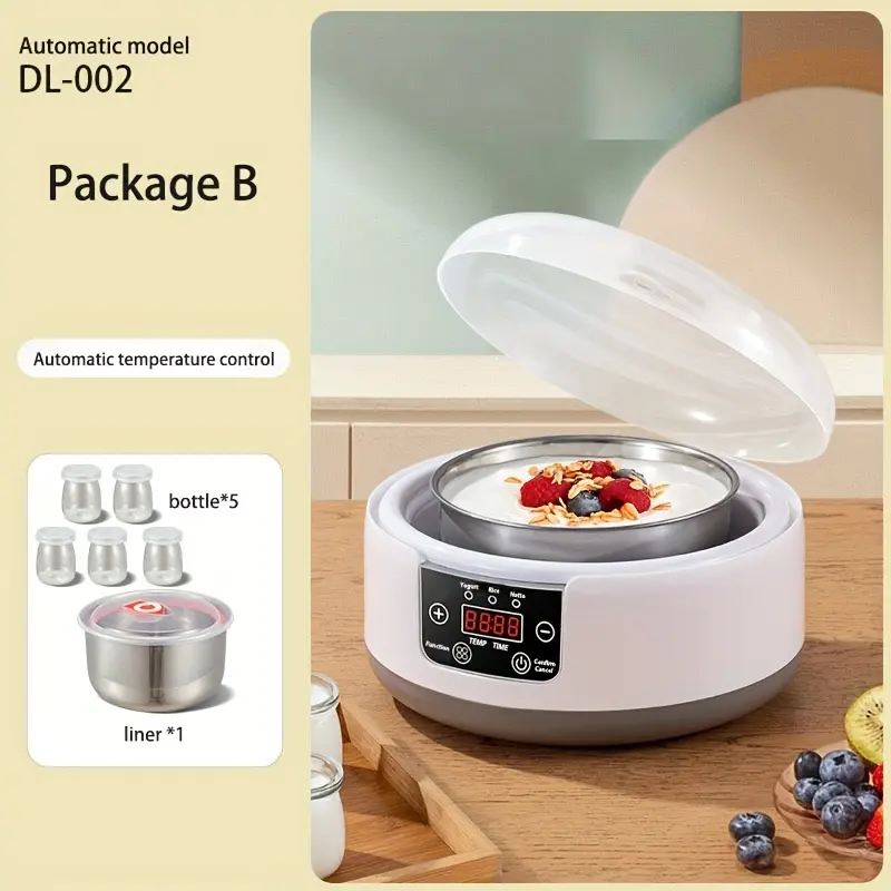 Home Use Smart Yogurt Maker, Cross-Border Natto, Rice Wine, and Enzyme Machine with Large Capacity Inner Pot and Full Automatic Constant Temperature Control