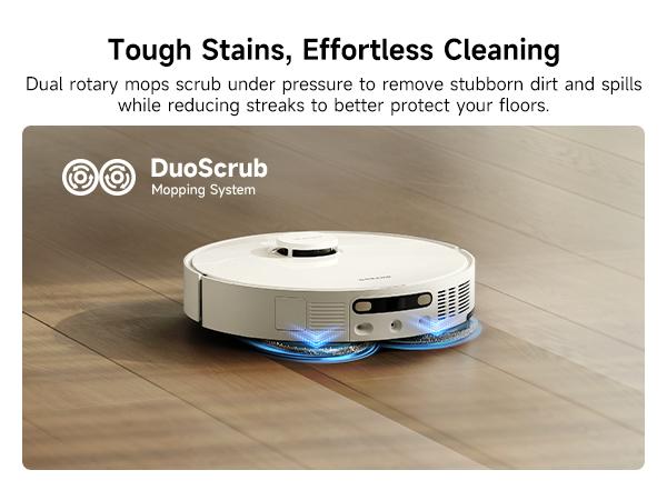 DREAME D30 Ultra Robot Vacuum and Mop, 25,000Pa Powerful Suction, All-in-One Base Station with 100 Days Auto-Empty, MopExtend Tech for Edge Cleaning, Smart Obstacle Avoidance, White