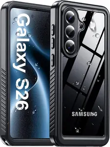 Waterproof Military Shockproof Full-Body Case for Samsung Galaxy S26/S26 Ultra/S26 Plus with Built-in Screen & Lens Protector, IP68 Underwater Protection for S26