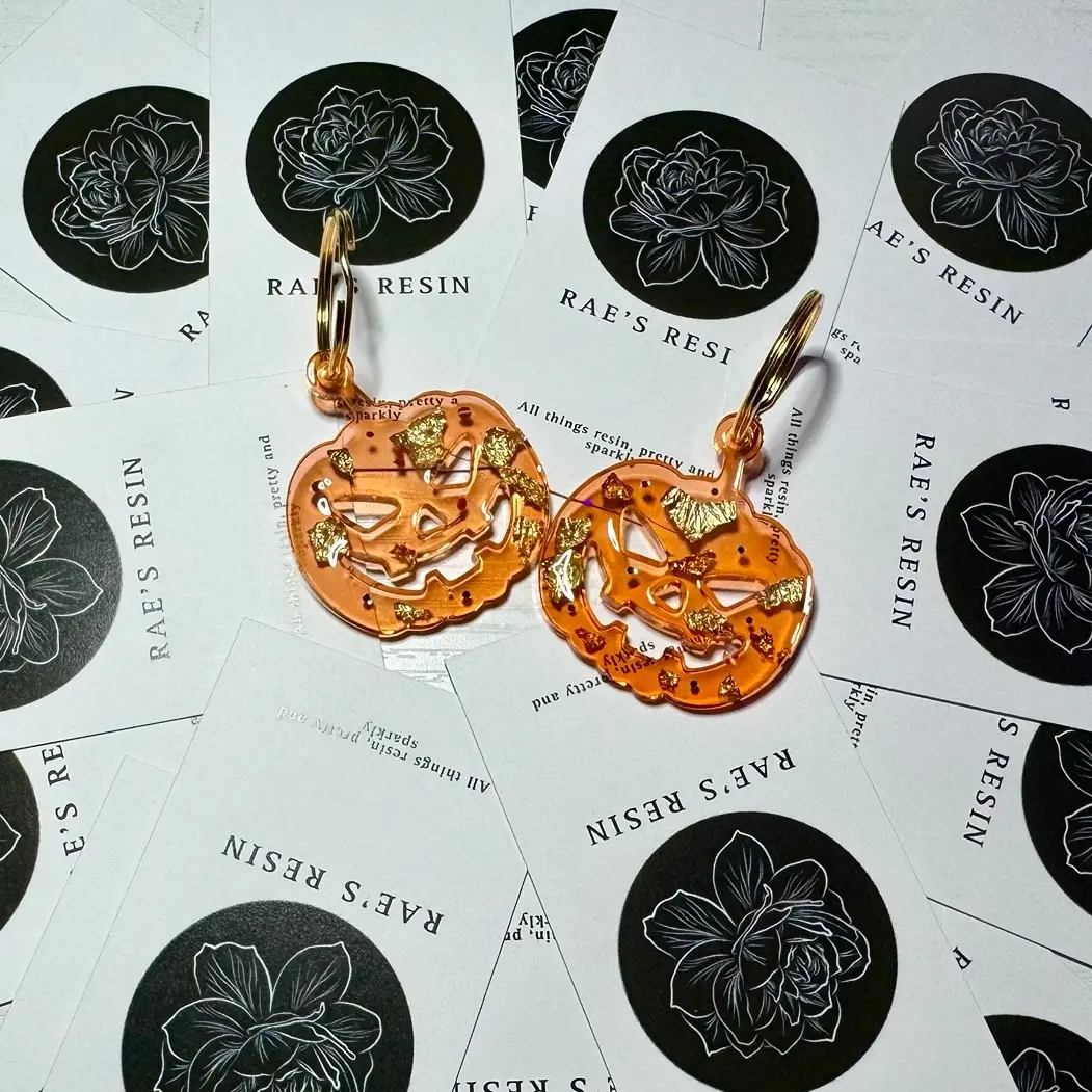 Custom Handmade Halloween Resin Keychains - Made To Order