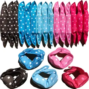 Glamza 30 Pieces Hair Curler Rollers DIY Night Sleep Foam Hair Styling Tools Flexible Soft Sponge Pillow Curlers Rollers With Storage Bag (5 Colors)