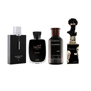 MEGA COMBO ARMAF PRECIEUX I, HAWAS BLACK, BHARARA KING, LATTAFA HIS CONFESSION EDP 3.4FL.OZ