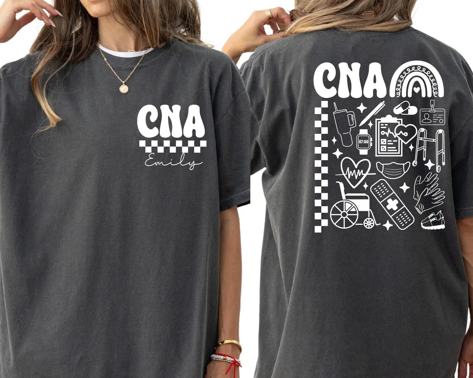 Personalized CNA Shirt: Custom Nurse Sweatshirt, Healthcare Gift
