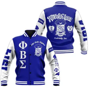 Greek Life Blue White Varsity Jacket 1914 Inspired, Fraternity Style Streetwear, Casual College Outfit Unisex
