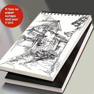 Sketchbook 8.26x11.41 Inches A4 Spiral Bound Paper, 30 Acid-Free Art Papers for Drawing and Writing, Ideal for Artists and Students, Art Sketchbooks