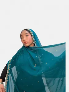 Elegant Embroidered Headscarve (Gabasaar)