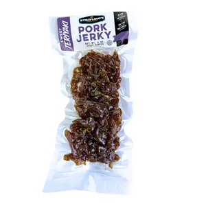 Stripling's Teriyaki Pork Jerky - Family Owned Premium Beef Jerky Snack Packs - Made in the USA