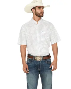 Ariat Men's Men'S Tenzin Medallion Print Short Sleeve Button-Down Western - 10071733