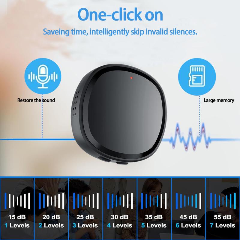 Smart recorder, one-touch recording, one-touch saving, large-capacity battery, recorder with playback function,