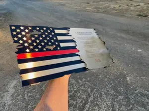 Thin Red Line American flag with Fireman's Prayer, TBL, firefighter flag, first responder gifts, fireman gift, metal art, fire station
