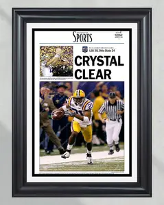 2007 LSU Tigers NCAA College Football National Champions Poster No Frame Front Page Newspaper Print