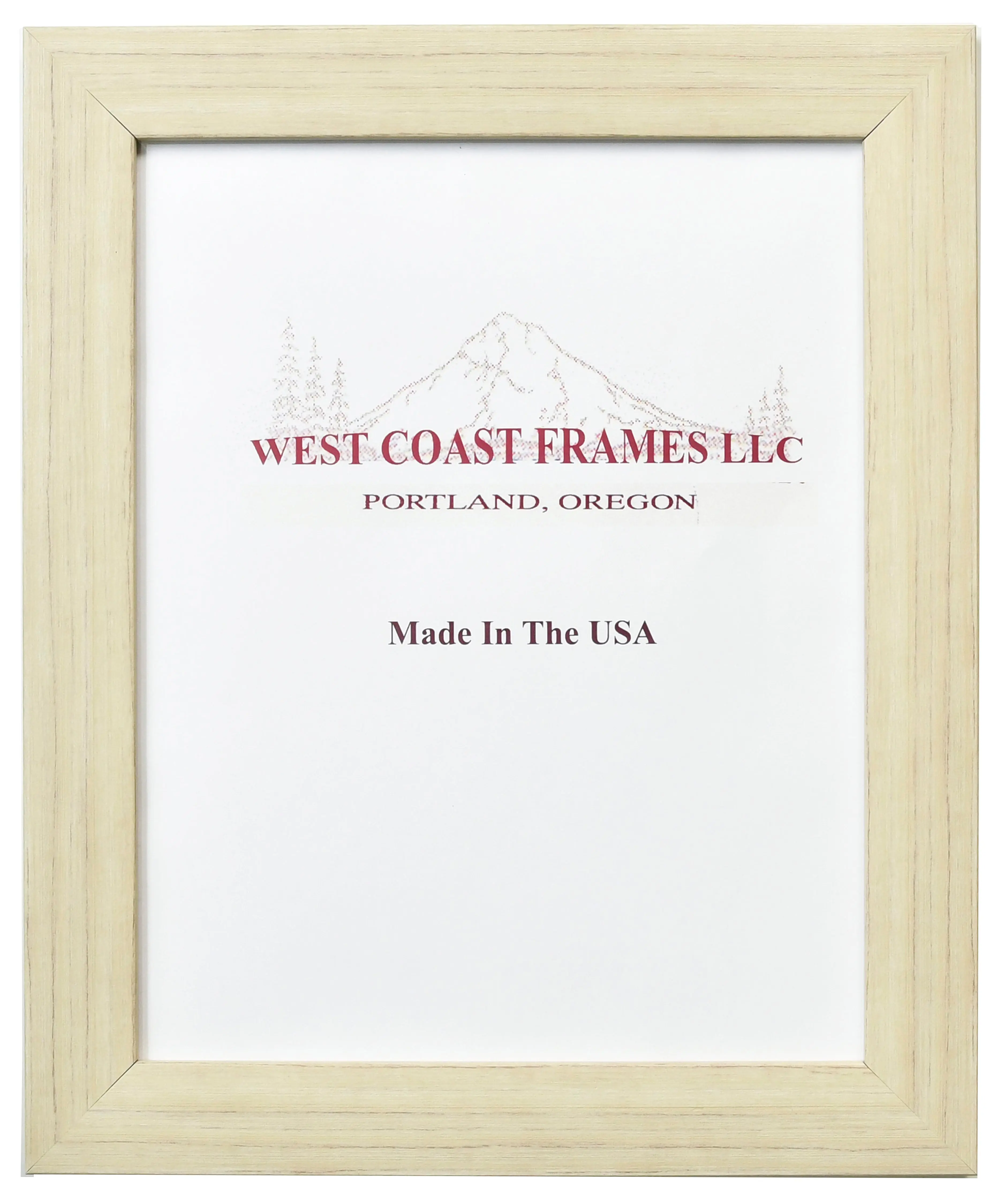 51681 Driftwood White 1-1/4" Contemporary Poly Picture Frame