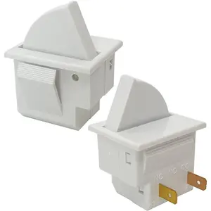 2 count Refrigerator Door Light  2  Compatible for  Whirlpool, Maytag, Admiral, Amana, Kenmore, , Magic Chef Freezer Momentary Fridge  2Pin NC AC 250V 2A-2.5A