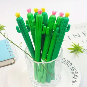 Random Color Cactus Design Writing Pen, 2/10/25/50pcs Creative Cactus Plant Design Signature Pen, Writing Pen for Office School Student