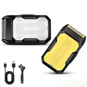 Electric Foil Shaver for Men - Portable USB Rechargeable Razor with Pop-Up Trimmer, Detachable Blade, Wet/Dry Use for Travel & Daily Grooming