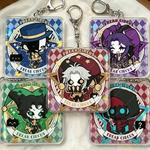 The Freak Circus Glitter Acrylic Keychain | 5-Piece Chibi Bag Charms for Fans & Collectors