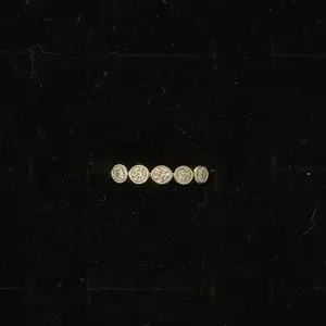 Moissanite 5 circle band