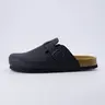 Cushionaire Men's Haze Cork Footbed Clog - Soft and Cushioned Genuine Suede Insole