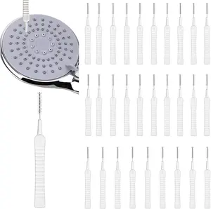 30Pcs Shower Head Cleaner Brushes, Small Wire Tube Brushes for Household Bathroom Cleaning, Anti-Clogging Shower Cleaning Brush, Hole Gap Cleaner Tool