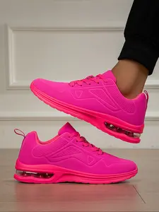 Women's Fluorescent Sneakers, Anti-Slip Breathable Casual Shoes, Trendy All-Season Walking Shoes for Daily Wear, Casual Sporty Sneakers