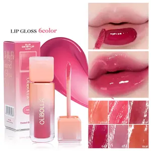 6 Color Glossy Lip Gloss, Long-Lasting Hydrating Moisturizing Lip Balm, Non-Sticky, Non-Fading, Refreshing Texture, Gift for Women, Lip Care