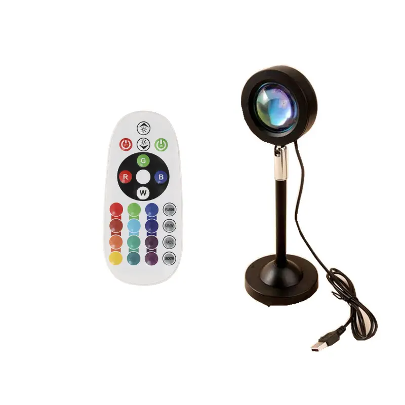 Mini Sunset Lamp Projector Night Light Sunset Projection LED Bedroom Atmosphere Rainbow Lamp Decorative Light