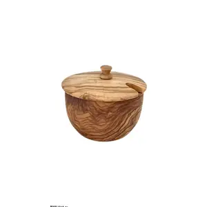 Mediterranean Olive Wood Canister