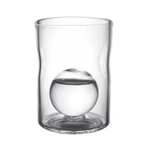 BarConic® 4 oz Thick Whisky Glass with Ice Ball Insert