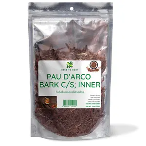 Herb To Body Pau d’Arco Bark C/S | Cut & Sifted | Inner | Handroanthus Impetiginosus | Wildcrafted | 4oz | Healthcare Treatment Fitness Therapeutic