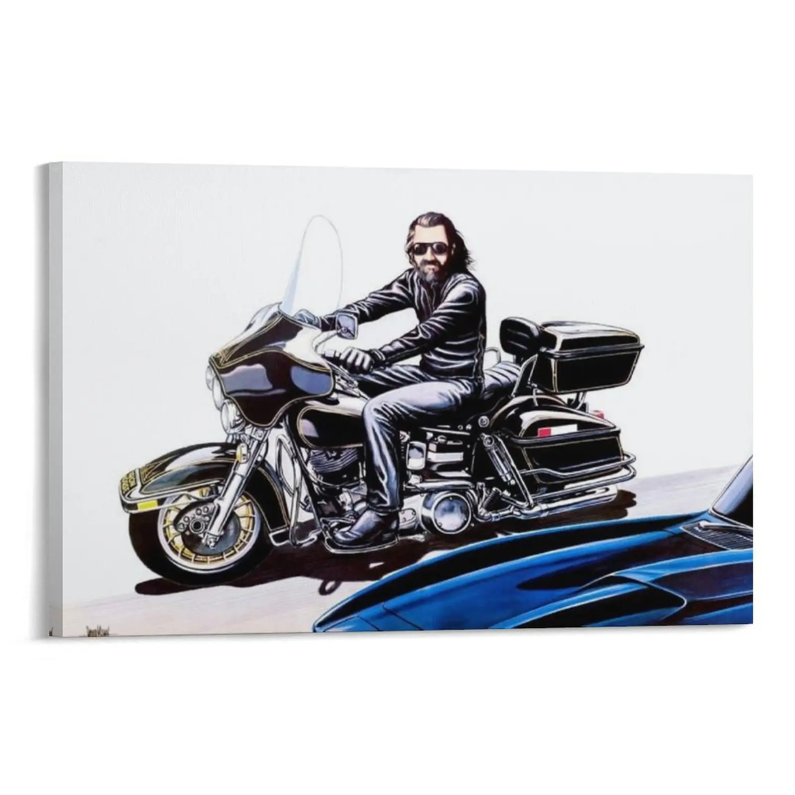 Motorcycle Rider Poster David Mann Picture Print 131 Canvas Poster Bedroom Decor Sports Landscape Office Room Decor Gift Frames Wall Ornaments Artistic
