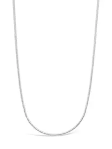 Sterling Forever Sterling Silver Adjustable Snake Chain – 14K Gold Plated Sleek 1mm Chain for Women – Adjustable Necklace with Lobster Clasp & Bolo Slider.