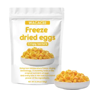 WACACEE Freeze-Dried Fresh Egg Granules, low-temperature preserved with no additives. Ready-to-use for rice, porridge, baking and side dishes.