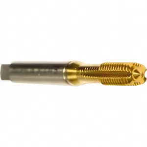 EMUGE-FRANKEN Metric Thread Forming Tap - 6HX Fit Class, Modified Bottoming Style, High-Speed Steel-E, Titanium Nitride Coated, 3.9370" OAL, Series B0921400.0100