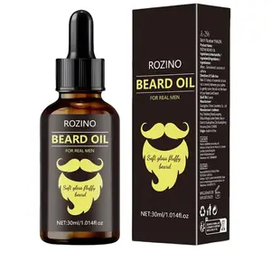 Men's Professional Hair Care Beard Care Oil 30ml Daily Nourishes and softens coarse, stiff beards Prevents frizz and split ends Promotes beard growth Contains natural plant extracts Portable 1.014 fl oz Moisturizer