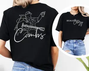 Luke T-shirt, Country Music Unisex Hoodie, Cowgirl Tee, Combs World Tour, Bullhead Crewneck Sweatshirt, Cowboy Tee, Western Tee