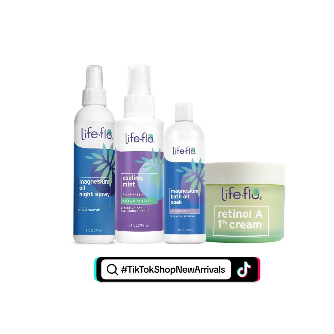 The Evening Unwinder Bundle - Magnesium Oil Night Spray, Magnesium Bath Oil Soak, Cooling Mist, Retinol A 1% Cream