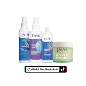 The Evening Unwinder Bundle - Magnesium Oil Night Spray, Magnesium Bath Oil Soak, Cooling Mist, Retinol A 1% Cream