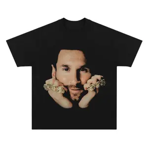 Big Face Messi T-Shirt, Messi Graphic Tees, Unisex Soccer Shirt, Sport Merch, Gift For Fan, Cotton comfort Menswear Womenswear Streetwear