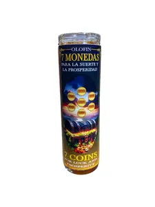 Cocktail Candle 7 Coins / Preprada Veladora 7 Monedas  Decoration Home Decor