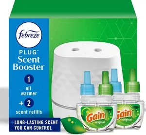 Febreze Plug Scent Booster Continuous Scent Device Oil Diffuser, Compatible with Febreze Air Freshener Plug in Refills Kit  Aroma Perfume Set Scented Fragrance Multicolor