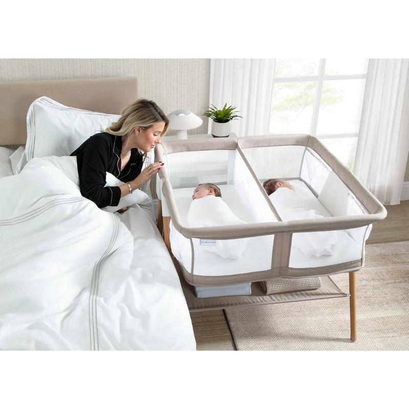 Bondi Beechwood Twin Bassinet