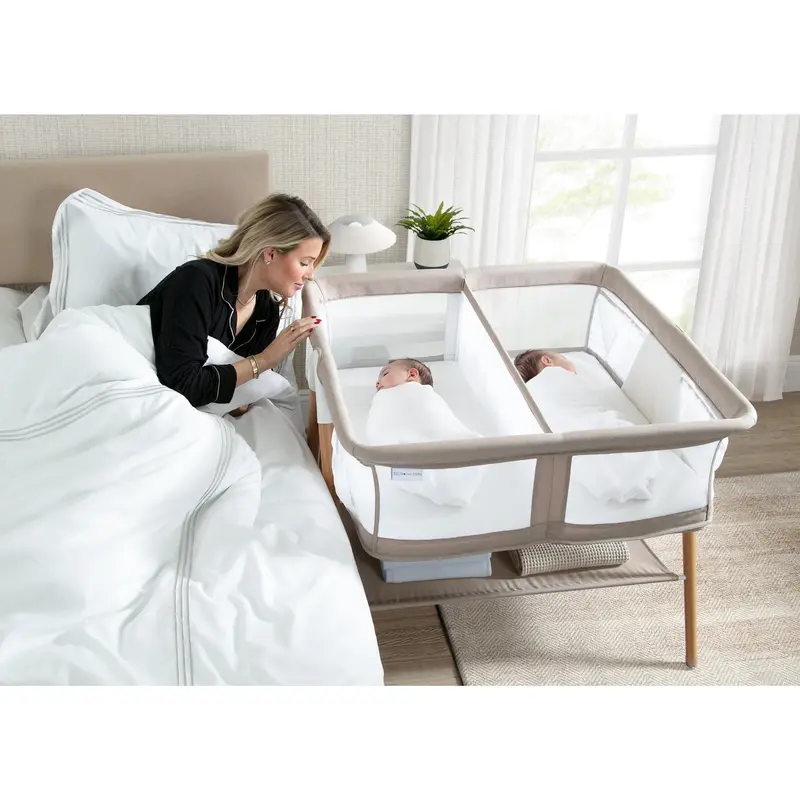 Bondi Beechwood Twin Bassinet