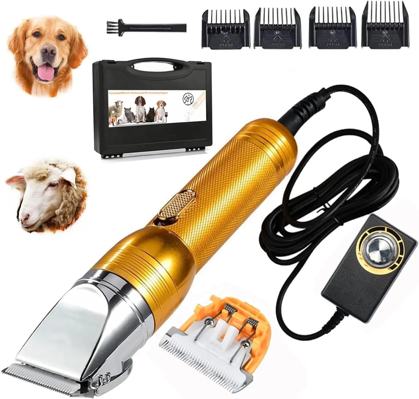 Electric Professional   Clippers,  Sheep Shears Pet  Clippers for Heavy Duty Hair,Horses  Farm Livestock  Carpet Trimmers  for Thick Coats