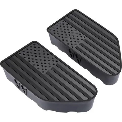 GJANSH Bed Rail Stake Pocket Covers for GMC Chevy Silverado Sierra 1500 2019-2024 2025 2026, GMC Sierra 2500 3500HD 2020-2024 2025 2026, Truck Caps Rear Holes Plugs Covers Black,