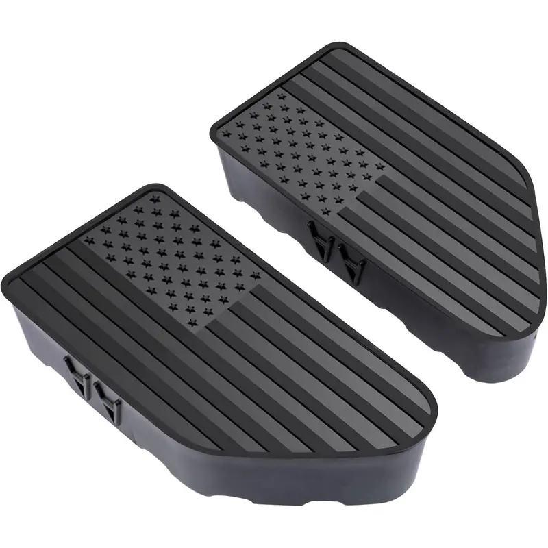 GJANSH Bed Rail Stake Pocket Covers for GMC Chevy Silverado Sierra 1500 2019-2024 2025 2026, GMC Sierra 2500 3500HD 2020-2024 2025 2026, Truck Caps Rear Holes Plugs Covers Black,