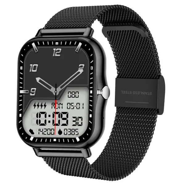 1.83-Inch Touch Screen Smartwatch with Classic Strap, Adult Unisex Wearable Tech, iOS/Android Compatible, Call/Music Control, Message Alerts, Alarm, Calendar, Multi Sports Tracking, Sedentary Reminders, Remote Photo Taking, Holiday Gift, Devices, Bluetoot