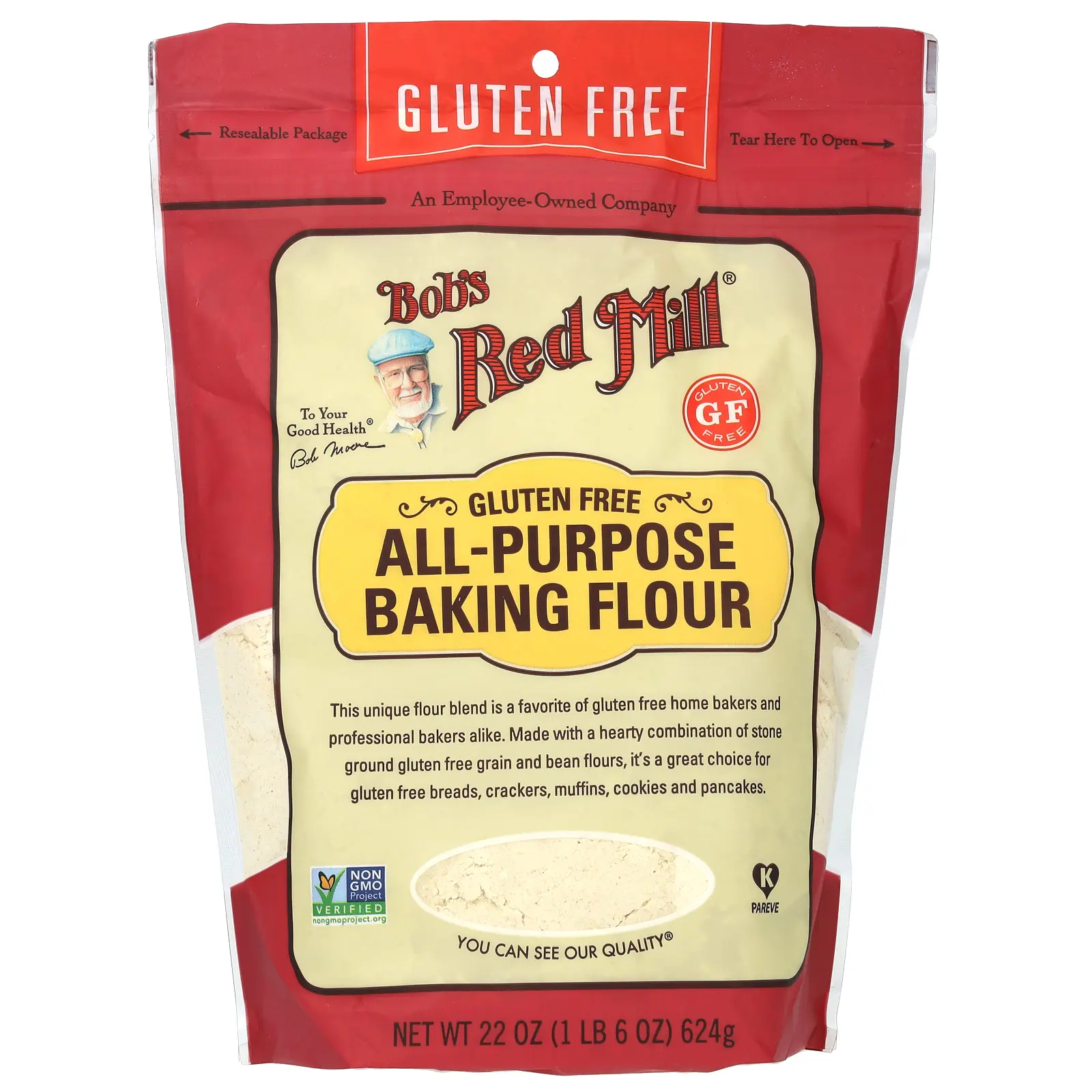 Bob's Red Mill All-Purpose Baking Flour, Gluten Free, 22 oz (624 g) Bob's Red Mill All-Purpose Baking Flour, Gluten Free, 22 oz (624 g)