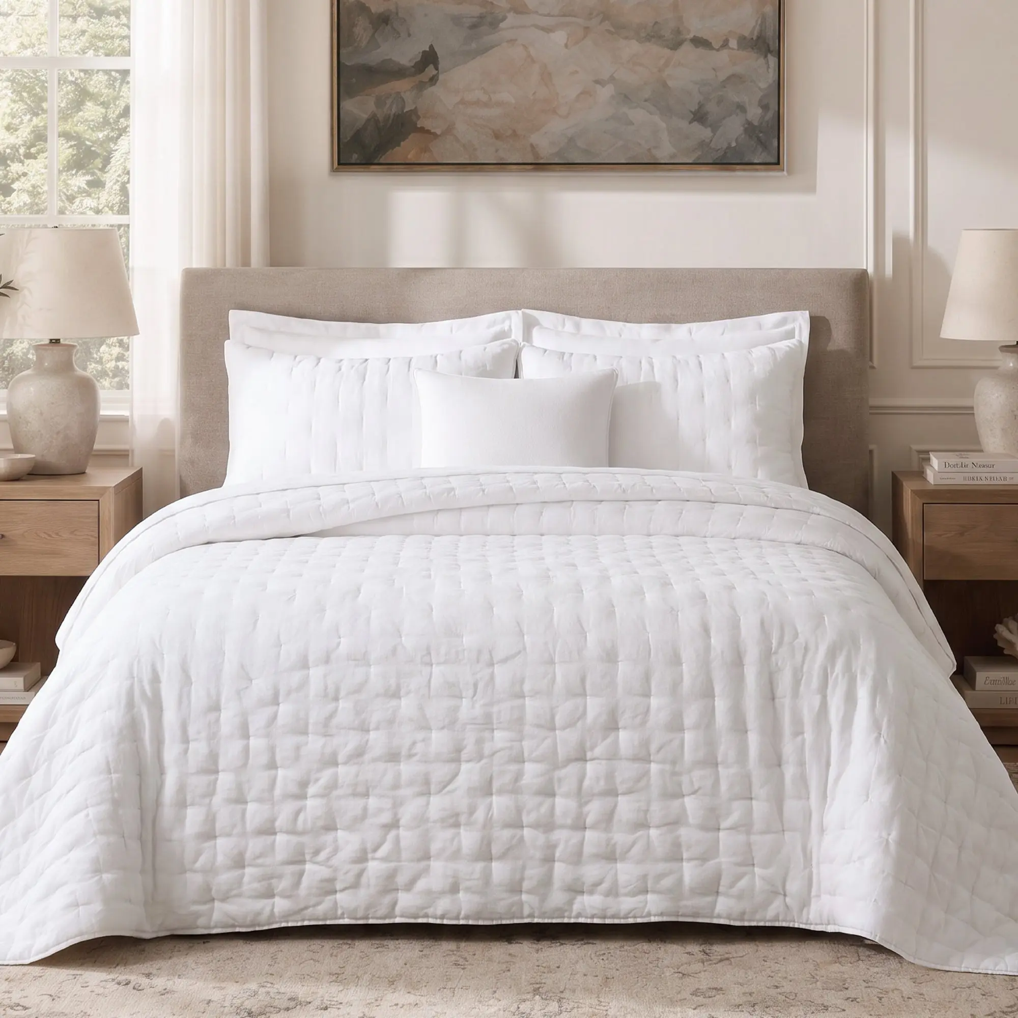 French Flax Signature Linen Quilt