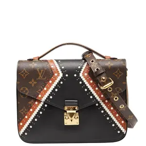 Pre-owned Louis Vuitton Canvas Shoulder Bags Pochette Metis Monogram Reverse 2way bag